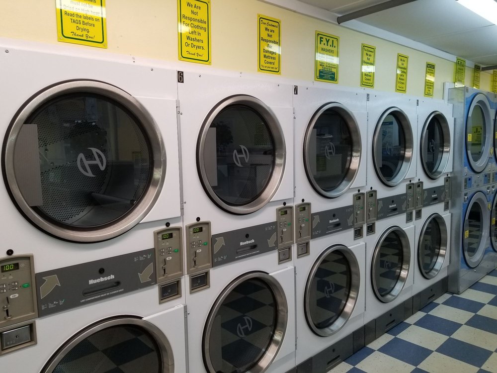 dryers at laundromat